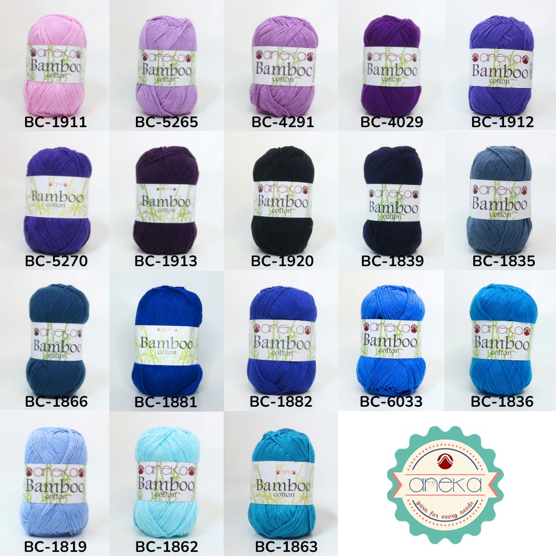 KATALOG - Benang Rajut Katun Bambu / Bamboo Soft Cotton Crochet Knittin Yarn - Part 1