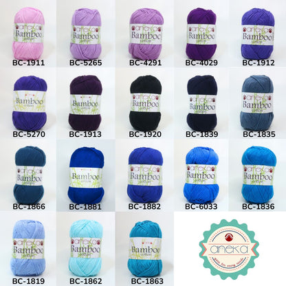 KATALOG - Benang Rajut Katun Bambu / Bamboo Soft Cotton Crochet Knittin Yarn - Part 1