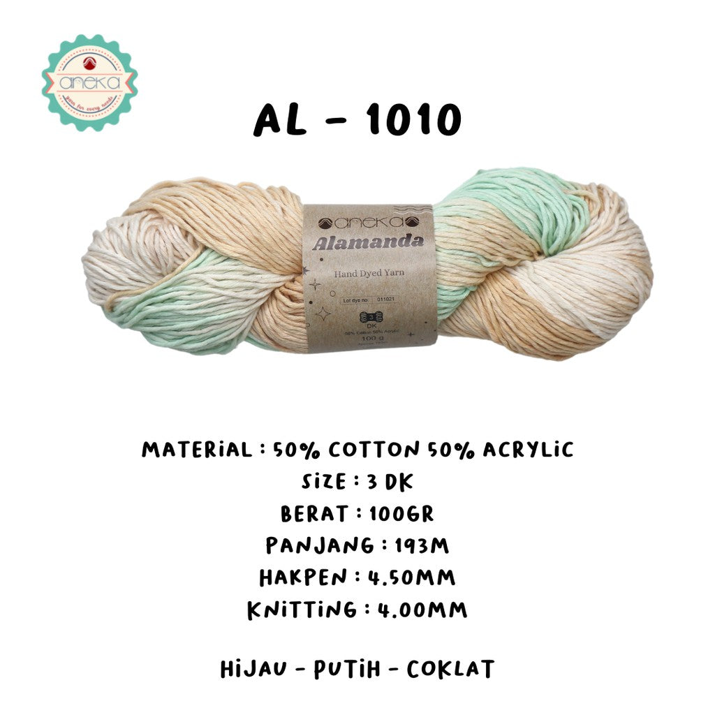 KATALOG - Benang Rajut Alamanda / Hand Dyed Yarn Cotton Yarn / Katun