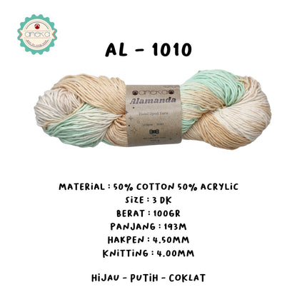 KATALOG - Benang Rajut Alamanda / Hand Dyed Yarn Cotton Yarn / Katun