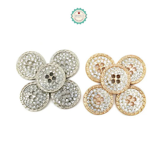 ANEKA - [5PCS] Kancing Baju Permata Mewah / Diamond Button Premium