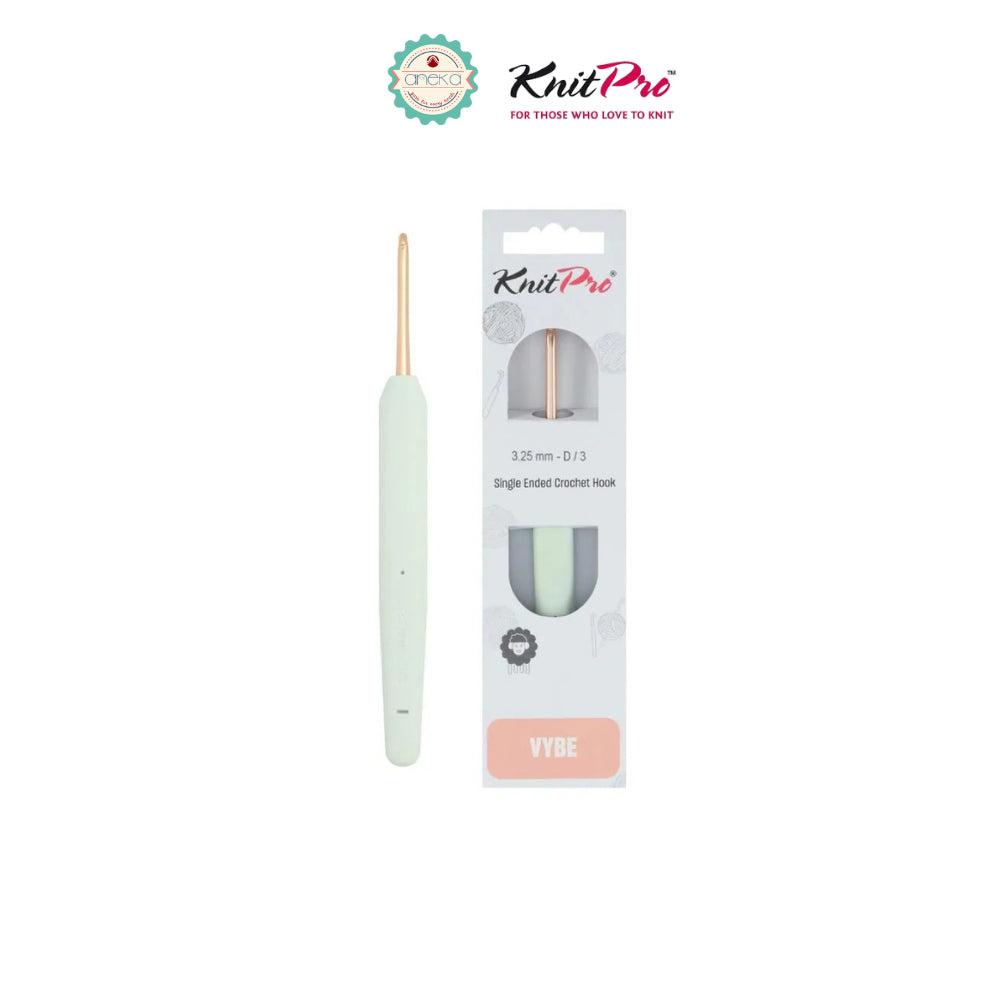 KNITPRO - Vybe Single Ended Crochet Hooks / Alat Rajut Hakpen
