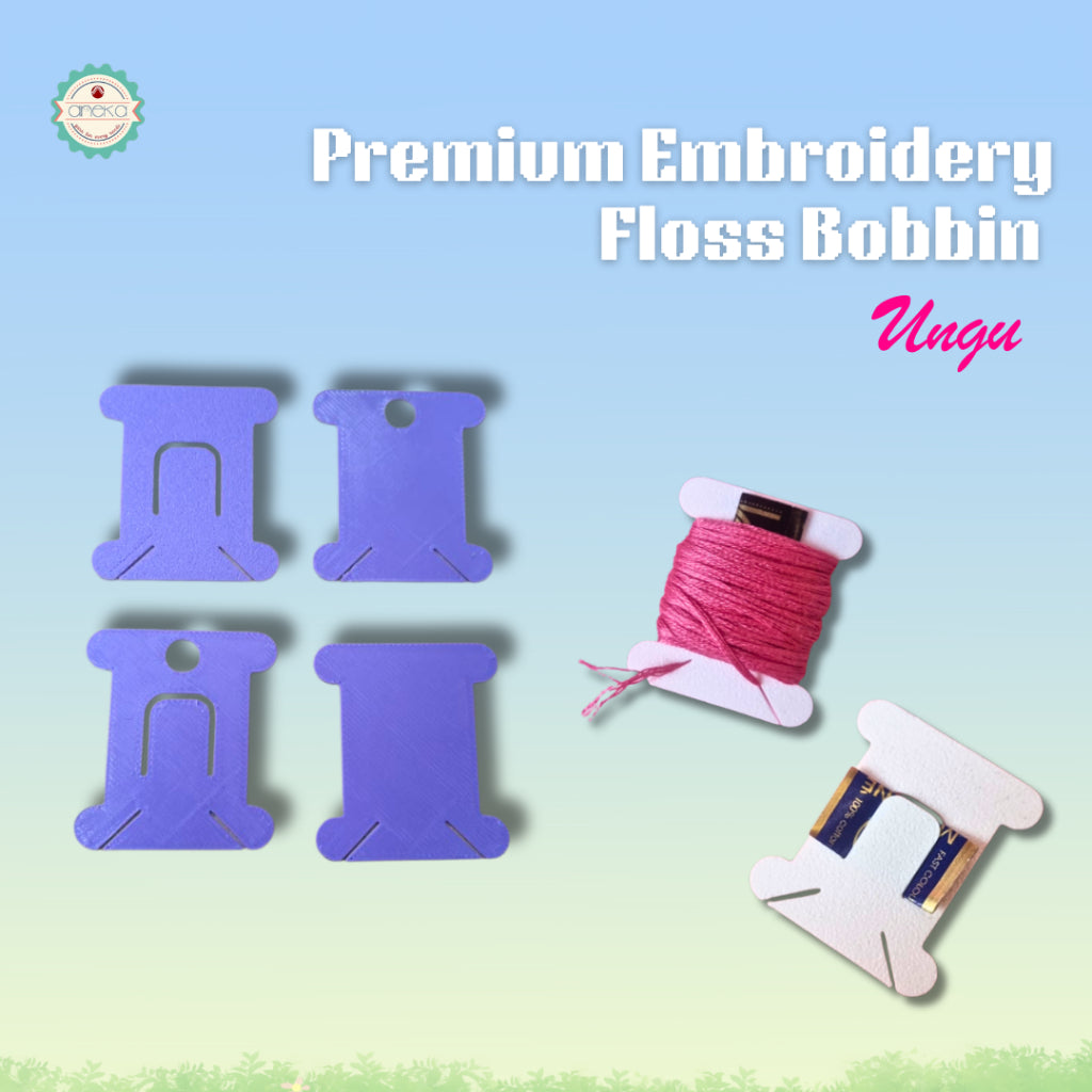 ANEKA - [10PCS] 3D Print Bobbin Card / Papan Benang Jahit Rajut