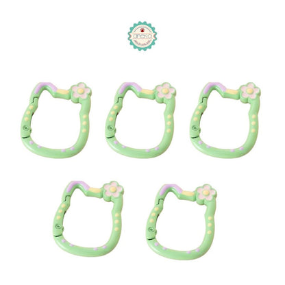 ANEKA - [5PCS] Kait Carabiner Hello Kitty Warna / Keychain Hook Premium