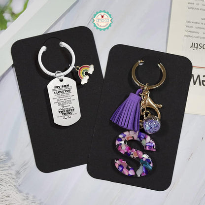 ANEKA - [10PCS] Kartu Papan Gantungan Kunci / Souvenir / Keychain Jewelry Cardboard
