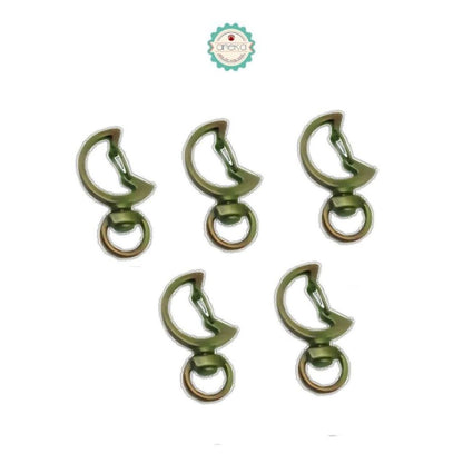 ANEKA - [5PCS] Kait Tas Bulan Sabit / Gantungan Kunci / Half Moon Bag Hook Trigger Clips Keychain Lobster Premium