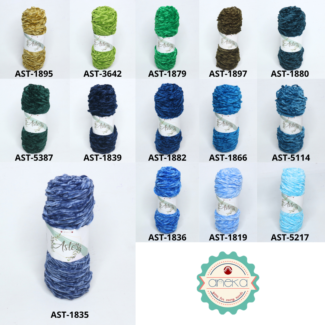 CATALOG - Aster Bludru Knitting Yarn / Velvet Knitting Yarn PART 1