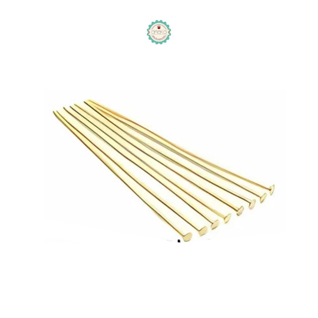 ANEKA - [17gr / +-100PCS] Paku T  Ujung Mati Headpin /  Flat Pins Jewellery Making