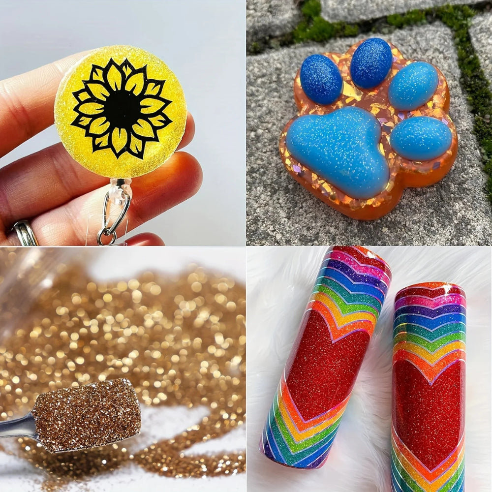 KATALOG -  [3 gram & 50 gram] Glitter Warna Bubuk Halus / Serbuk Kerajinan DIY / Powder
