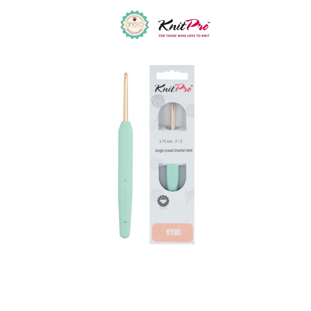 KNITPRO - Vybe Single Ended Crochet Hooks / Alat Rajut Hakpen