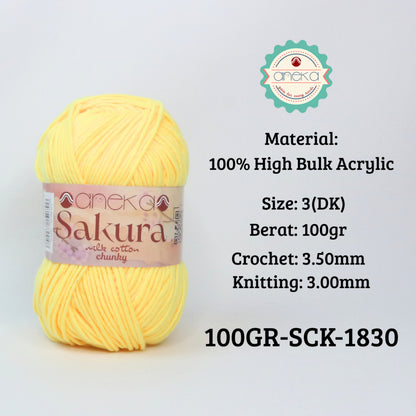 KATALOG - Benang Rajut Sakura Chunky 5 Ply 100gr / Crochet Knitting Yarn