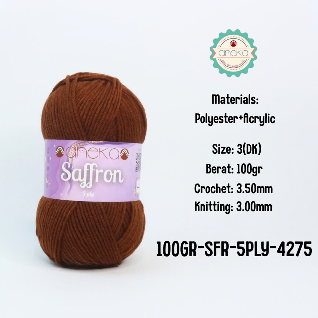 KATALOG - Benang Rajut Saffron 5 Ply 100gr / Crochet Knitting Yarn