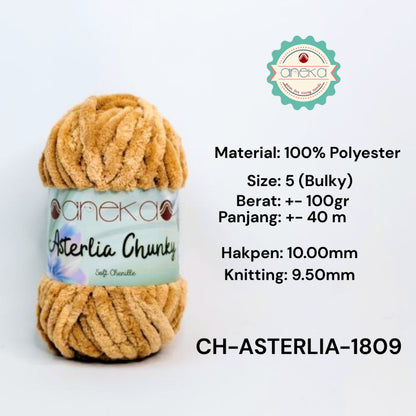 KATALOG - Benang Rajut Asterlia Chunky / Soft Chenille / Crochet Knitting Yarn