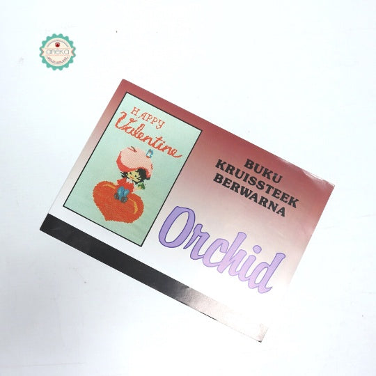 BUKU KRISTIK/CROSS STITCH ORCHID KRUISSTEEK BERWARNA