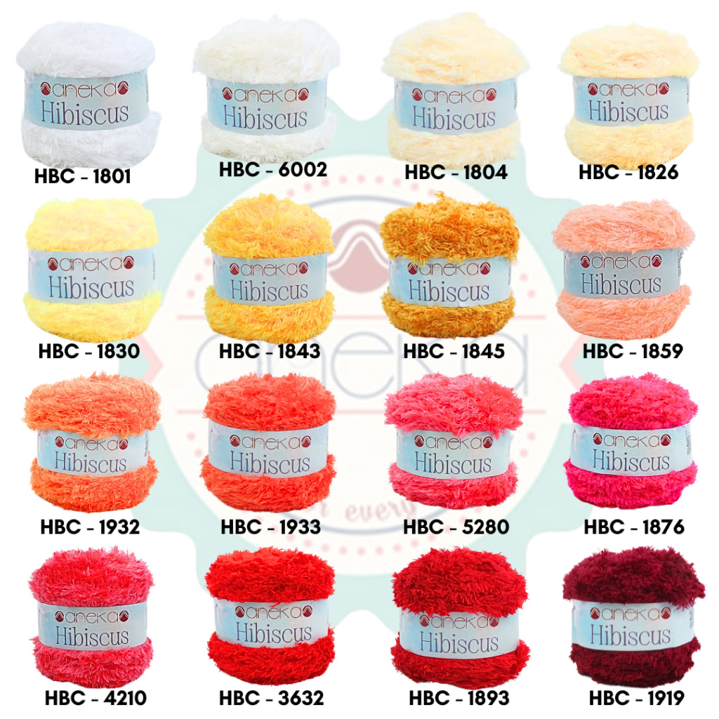 KATALOG - Benang Rajut Hibiscus / Eyelash Coral Mink Feather Crochet Knitting Yarn