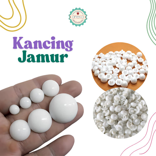 KATALOG - [1000 PCS] Kancing Baju Jamur / Mushroom Button