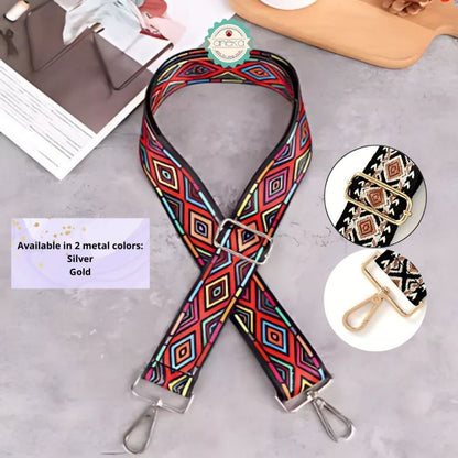 ANEKA - Tali Strap Tas Motif / Nylon Bag Strap Woman Colored for Crossbody Accessories Adjustable