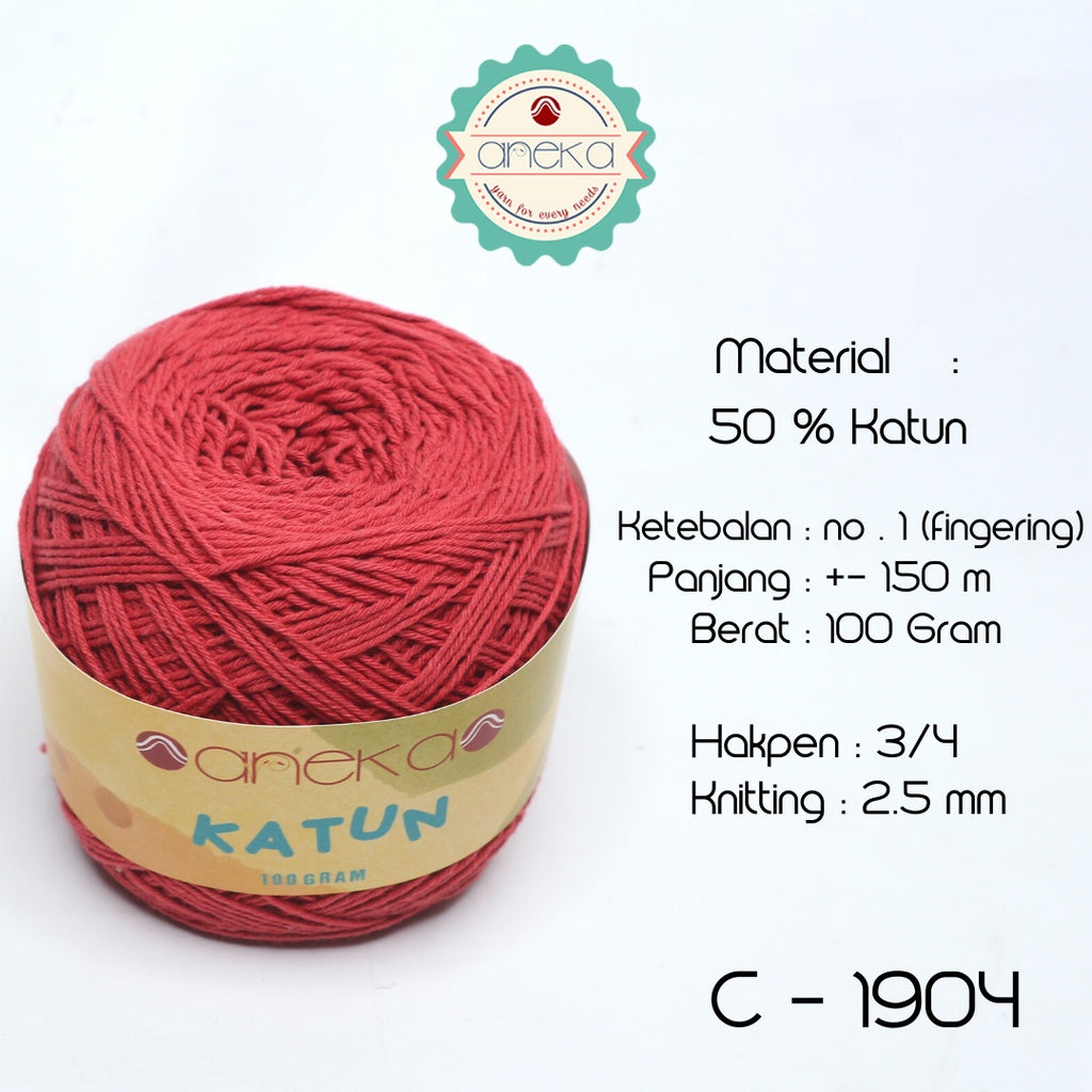 KATALOG - Benang Rajut Katun Polos Part 2