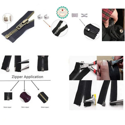 ANEKA - [5PCS] Stopper Zipper / Metal Zipper Head Sliders Retainer Insertion Pin