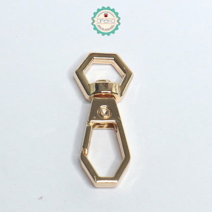 ANEKA - [2PCS] Kait Tas Octagonal Hitam / Emas / Silver / Bakar