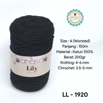 KATALOG - Benang Rajut Lily / Lili / Tambang / Macrame Cotton Rope Yarn