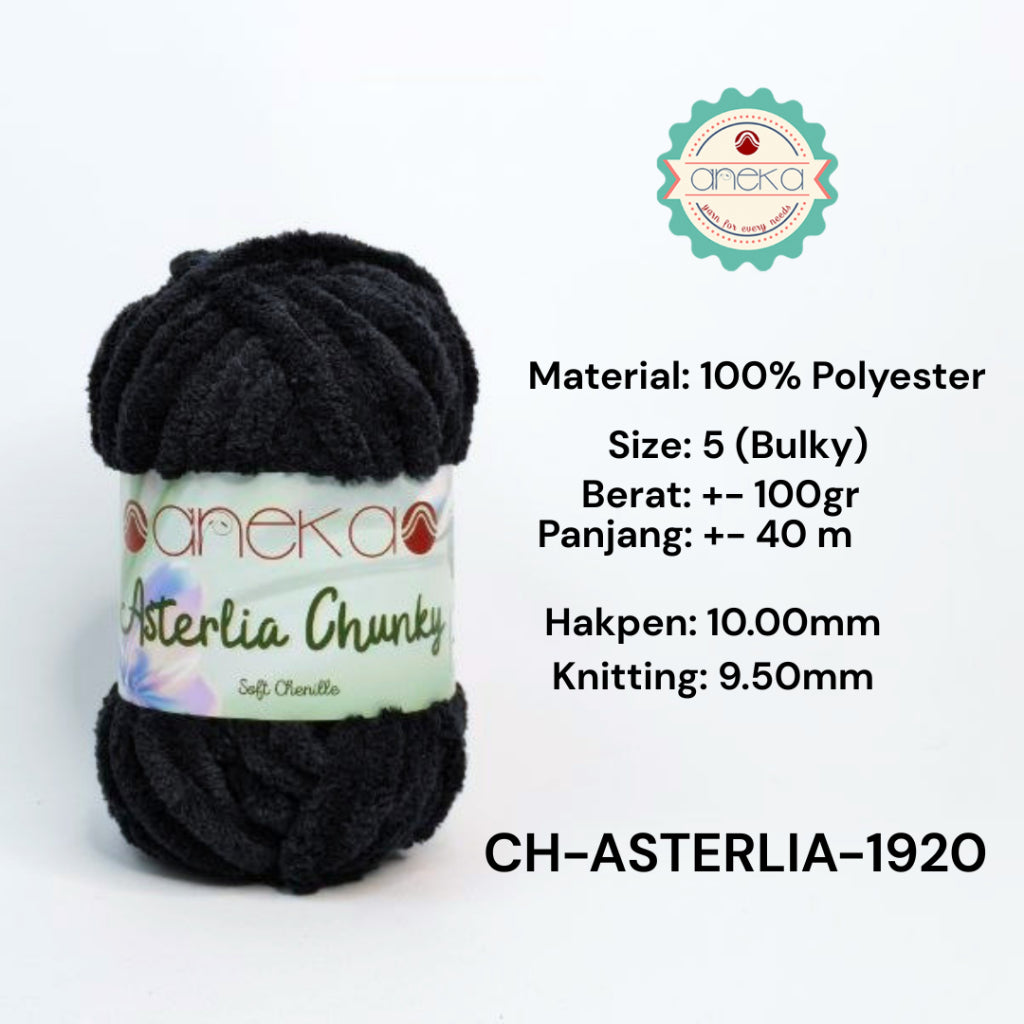 KATALOG - Benang Rajut Asterlia Chunky / Soft Chenille / Crochet Knitting Yarn