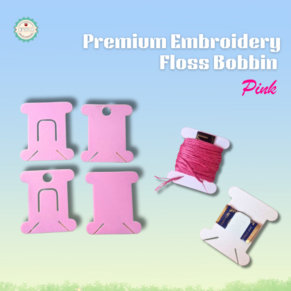 ANEKA - [10PCS] 3D Print Bobbin Card / Papan Benang Jahit Rajut
