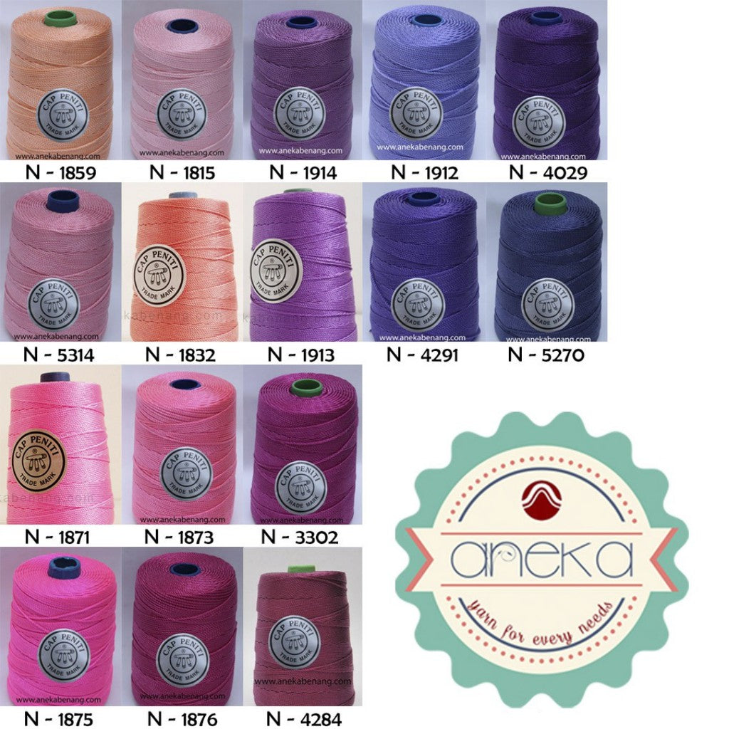 CATALOG - Pin Cap Nylon Knitting Yarn / Nylon Yarn Pink - Purple