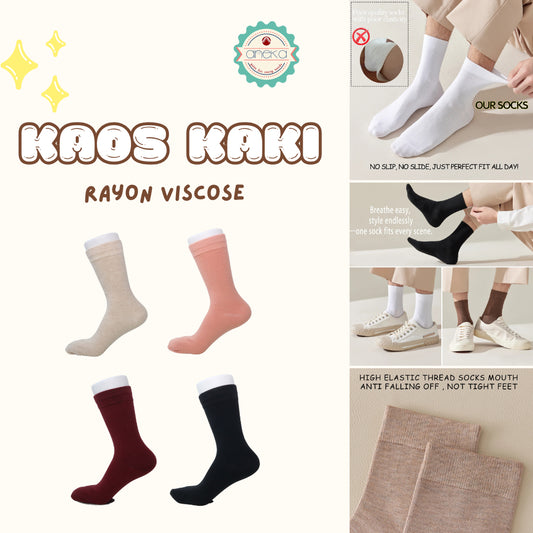 KATALOG - Kaos Kaki Dewasa Premium Rayon Viscose / Best Quality Sock