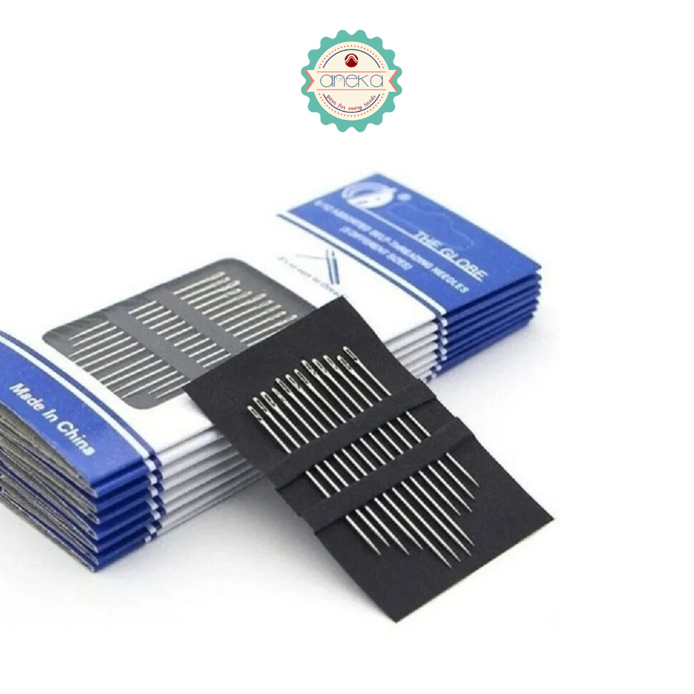 ANEKA - [12 PCS] Jarum Jahit Slide / Assorted Self-Threading Needles