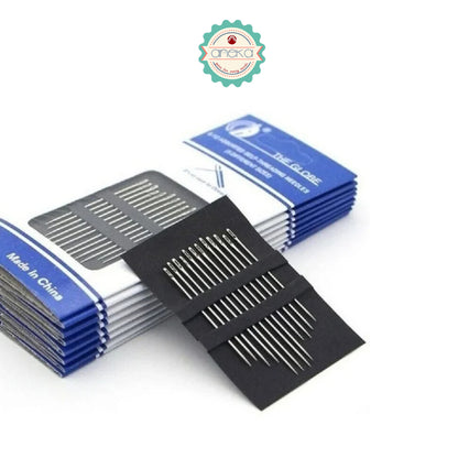 ANEKA - [12 PCS] Jarum Jahit Slide / Assorted Self-Threading Needles