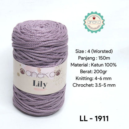 KATALOG - Benang Rajut Lily / Lili / Tambang / Macrame Cotton Rope Yarn