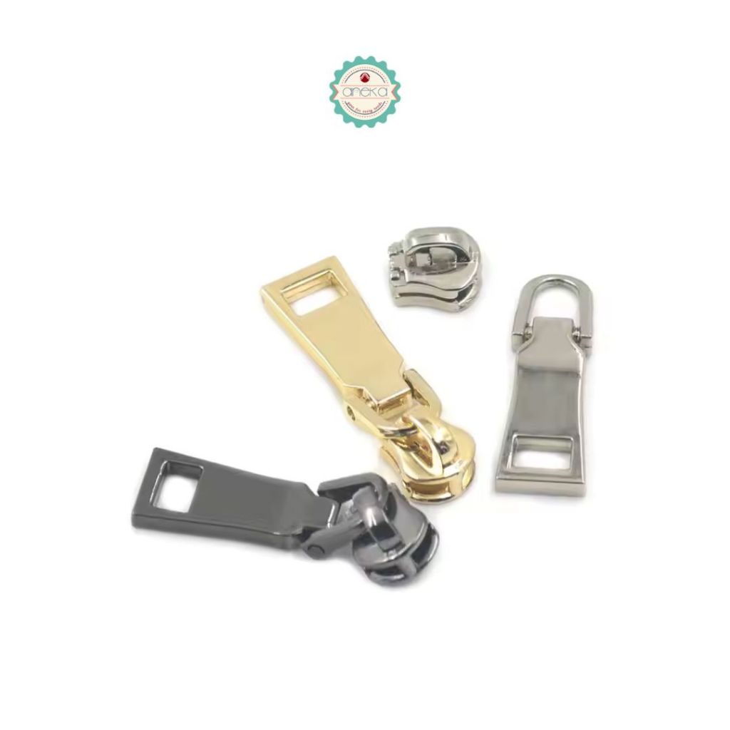 ANEKA - [2PCS] Kepala Ritsleting Kotak Size 3 / Zipper Pull Premium