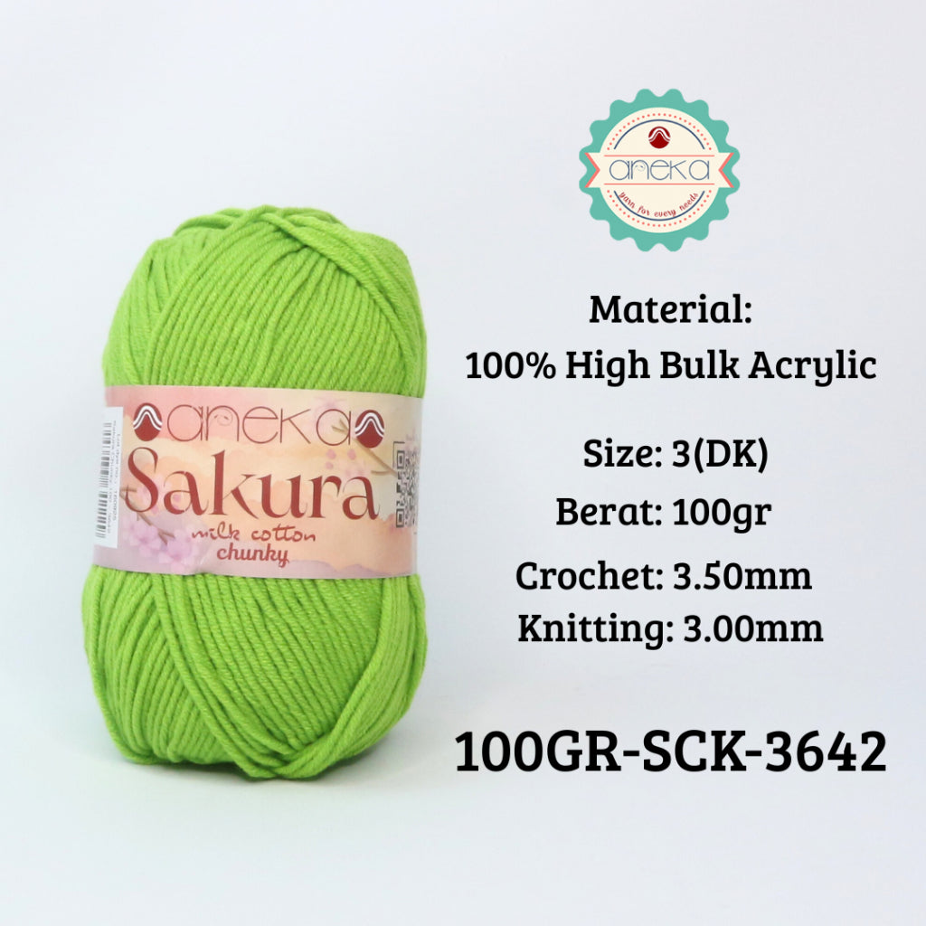 KATALOG - Benang Rajut Sakura Chunky 5 Ply 100gr / Crochet Knitting Yarn