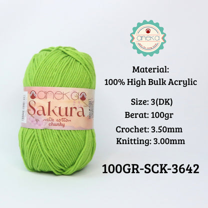 KATALOG - Benang Rajut Sakura Chunky 5 Ply 100gr / Crochet Knitting Yarn