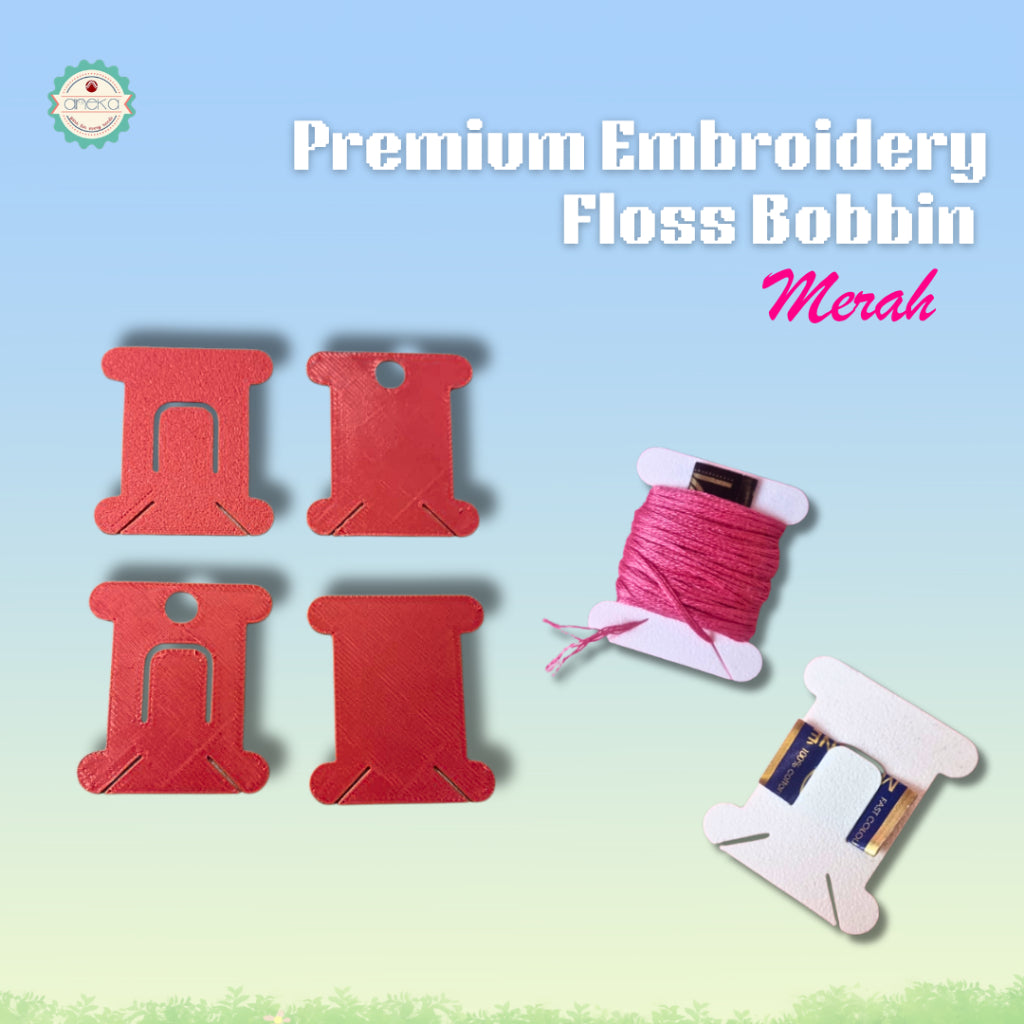 ANEKA - [10PCS] 3D Print Bobbin Card / Papan Benang Jahit Rajut