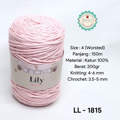 KATALOG - Benang Rajut Lily / Lili / Tambang / Macrame Cotton Rope Yarn