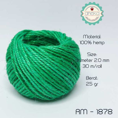 KATALOG - [2 METER] Tali Rami Warna Goni 25 gram 3ply / Tali Jerami / Mendong / Pengikat Packing (METERAN)
