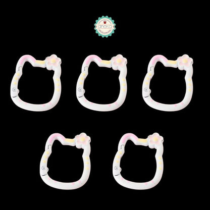 ANEKA - [5PCS] Kait Carabiner Hello Kitty Warna / Keychain Hook Premium