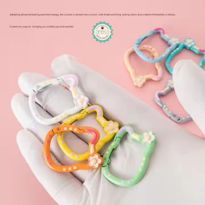 ANEKA - [5PCS] Kait Carabiner Hello Kitty Warna / Keychain Hook Premium