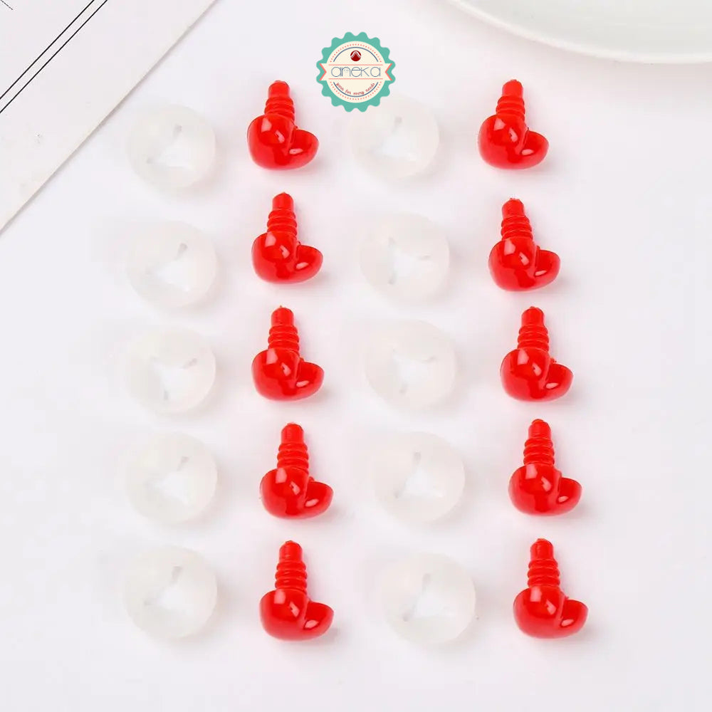 KATALOG - [5PCS] Hidung Boneka Tusuk Bentuk Love Plastik / Heart Shape Accessories Nose Toys Dolls Plastic DIY