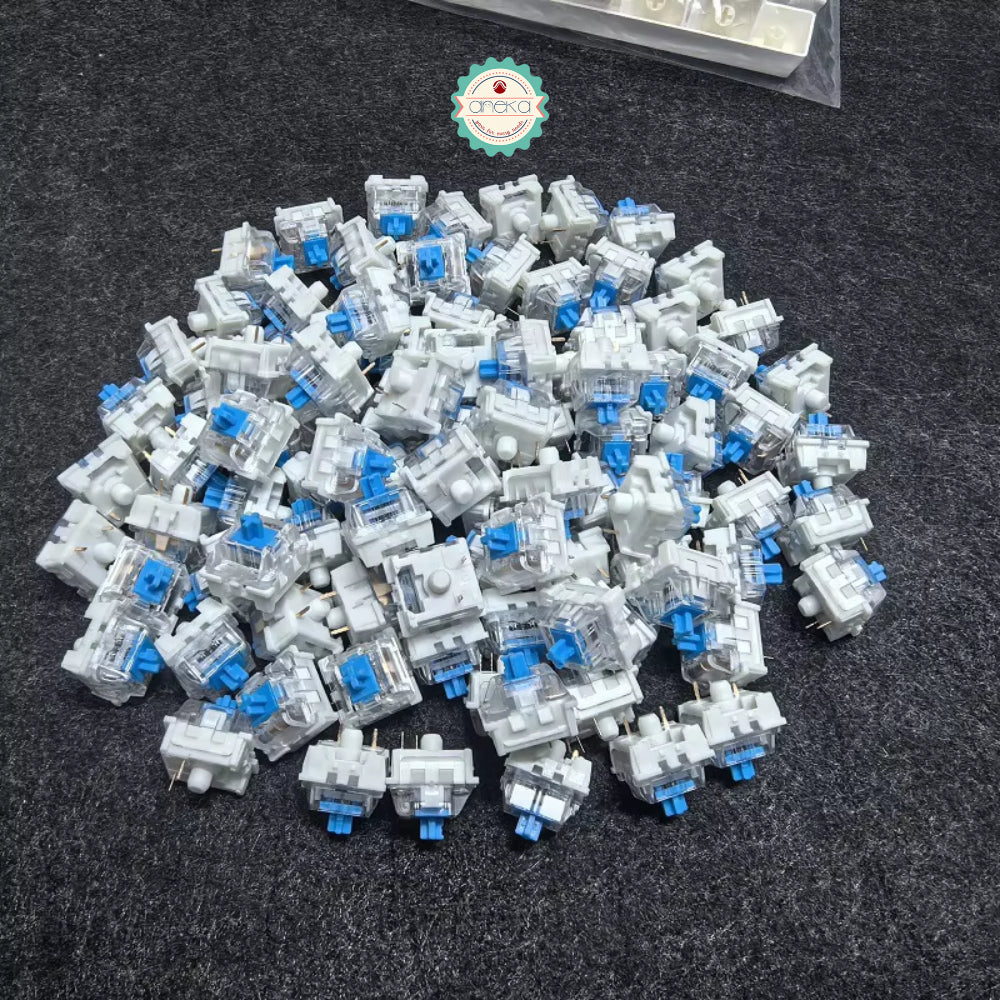ANEKA - [100 PCS] Clicker Fidget / Mechanical Keyboard Switches DIY / Kliker / Dustproof Shaft Keycap Replacement Parts Gaming Typing