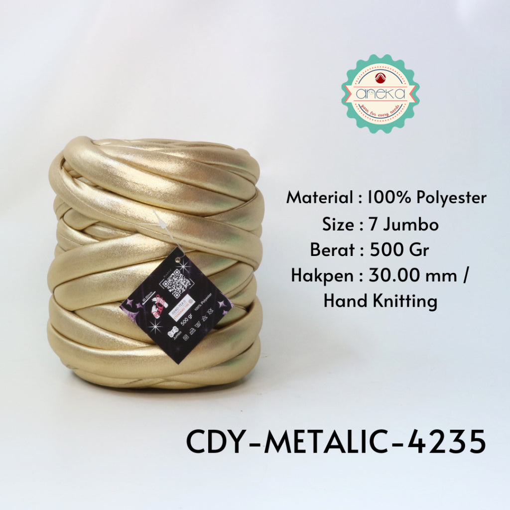 KATALOG - Benang Rajut Candy Metalik / Chunky Metalic Yarn Crochet Knitting Yarn