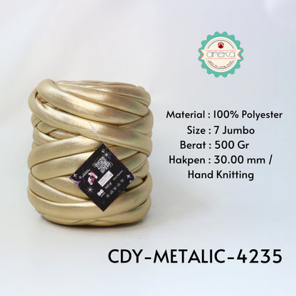 KATALOG - Benang Rajut Candy Metalik / Chunky Metalic Yarn Crochet Knitting Yarn