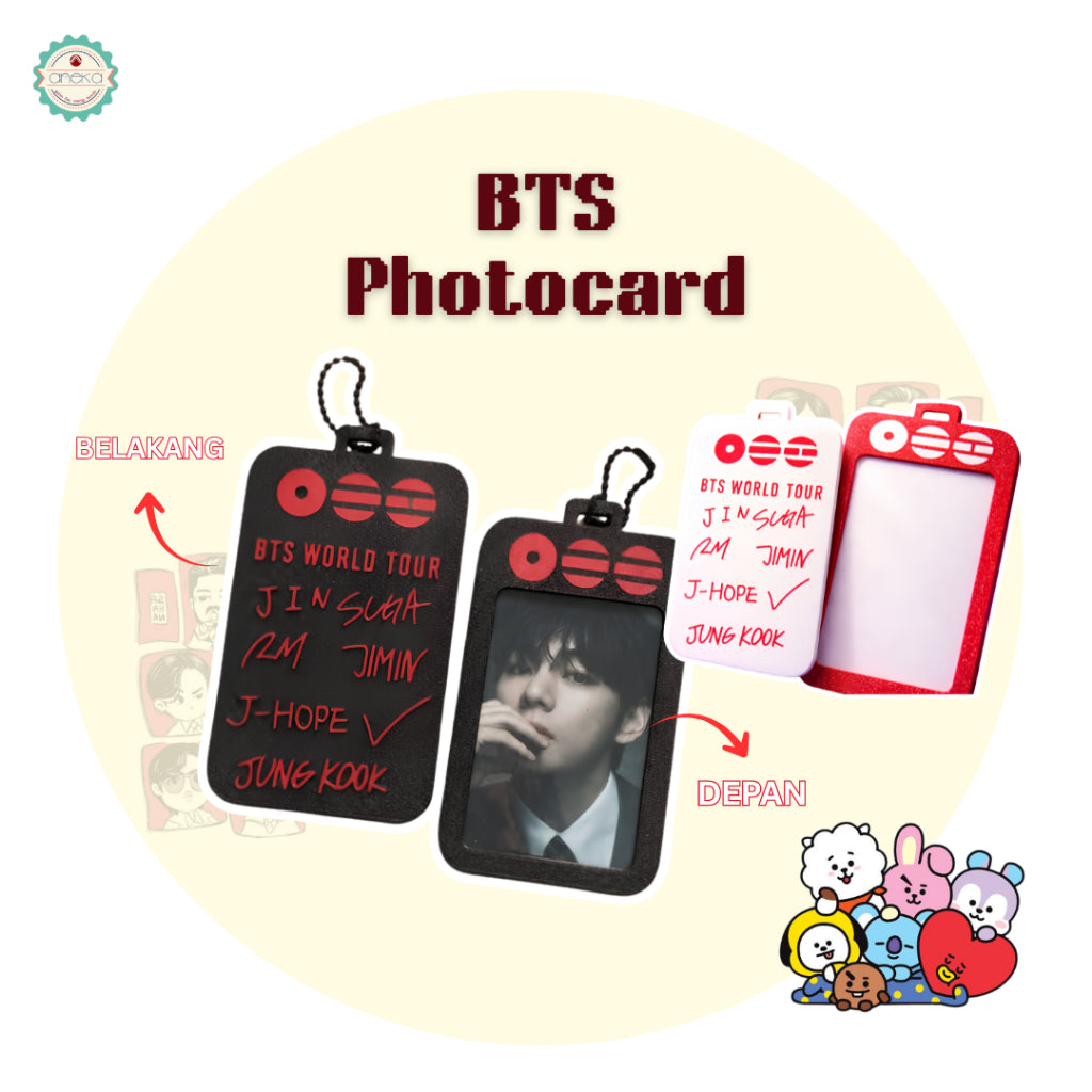 3D PRINT - BTS Fidget Clicker Karakter / Gantungan Kunci Arirang / Special Edition Character BT21 / Keychain / Photo Card Holder /