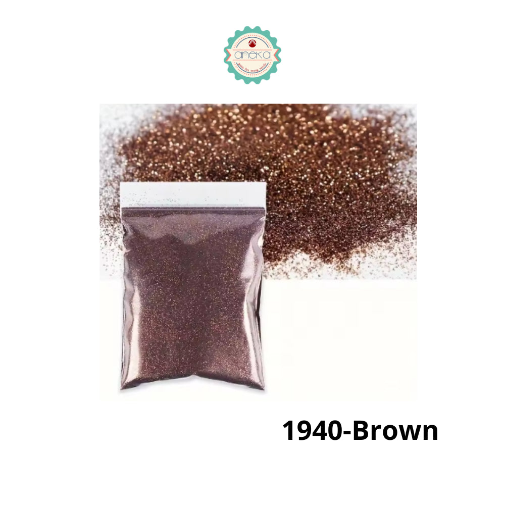 KATALOG -  [3 gram & 50 gram] Glitter Warna Bubuk Halus / Serbuk Kerajinan DIY / Powder