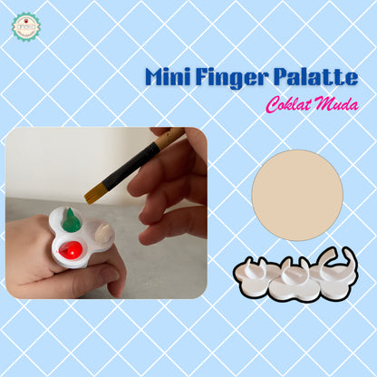 ANEKA - 3D PRINT Mini Finger Pallete for Nail Painting / Cat Air Palet Warna Melukis Kuku