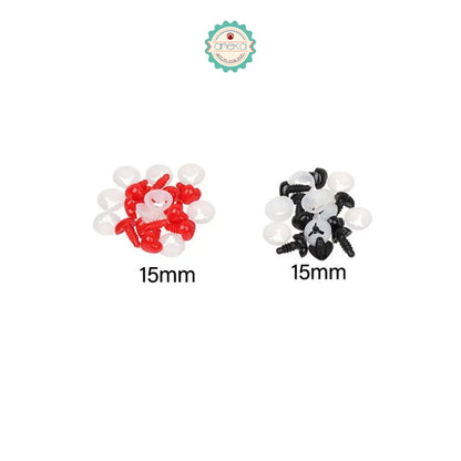 KATALOG - [5PCS] Hidung Boneka Tusuk Bentuk Love Plastik / Heart Shape Accessories Nose Toys Dolls Plastic DIY