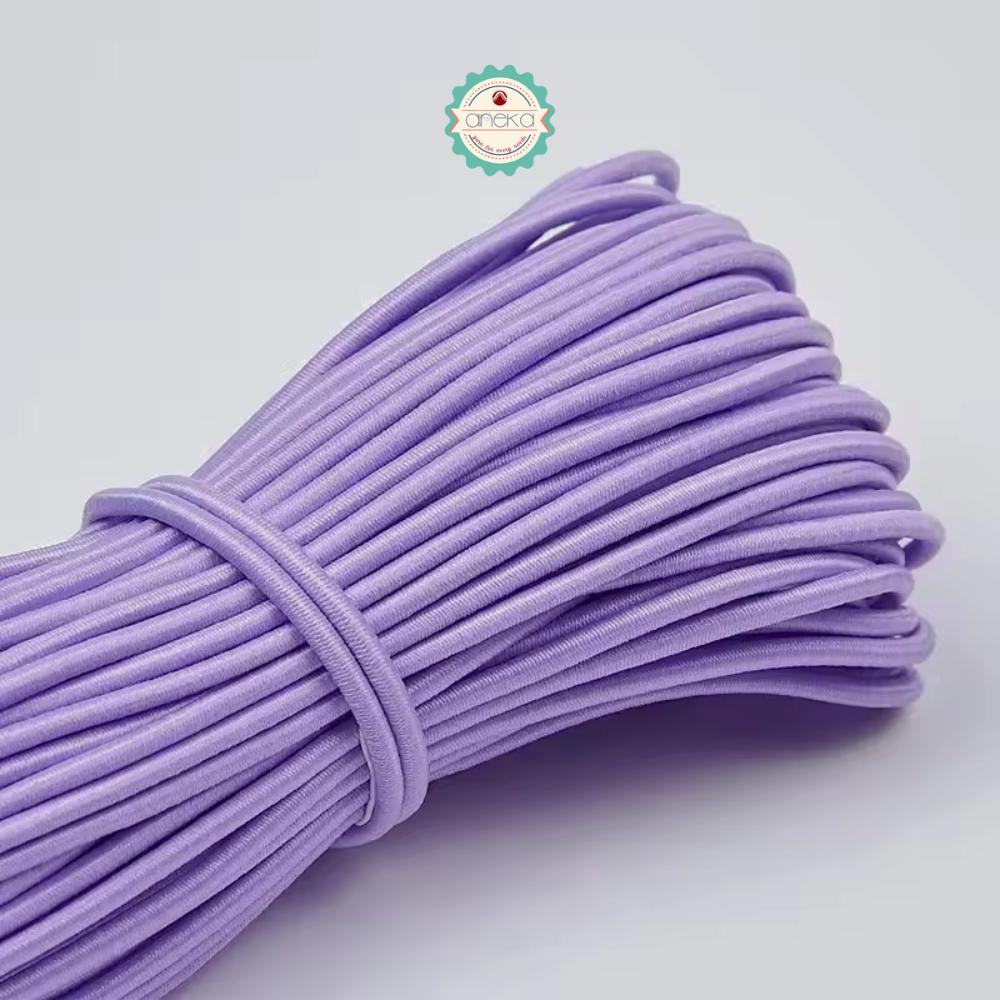 KATALOG - [+-10m / 50gr] Tali String 2.5mm Elastis Warna /  Braided Elastic Cord / Beading Threads Stretch String / DIY Craft Sewing Accessories