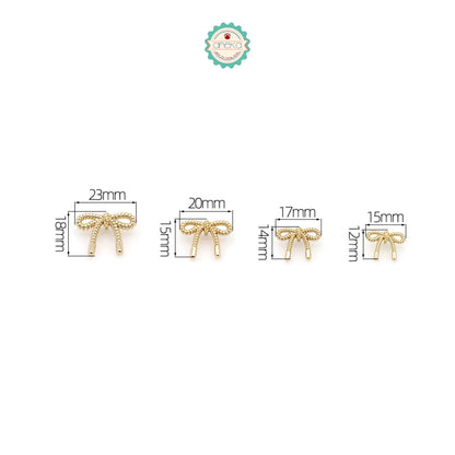 ANEKA - [5PCS] Kancing Baju Bentuk Pita / Ribbon Bow Button Sewing for Clothes